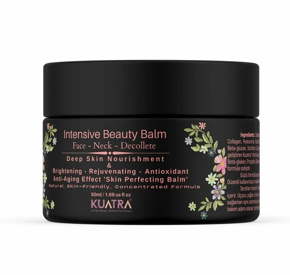 Kuatra Intensive Beauty Balm Anti-aging, Antioxidant  Güzellik Balmı (aromaterapik ürün, doğal içerik) 50ml - Resim 3