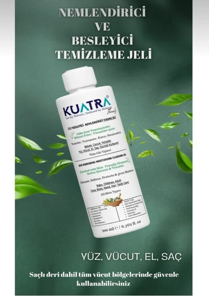 Kuatra Nemlendirici Besleyici Temizlik Jeli 200ml (kokusuz) - 6
