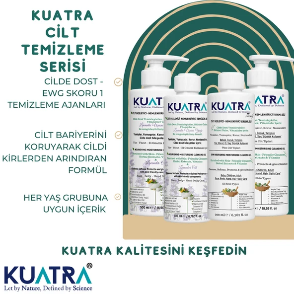 Kuatra Nemlendirici Besleyici Temizlik Jeli 200ml (kokusuz) - 12