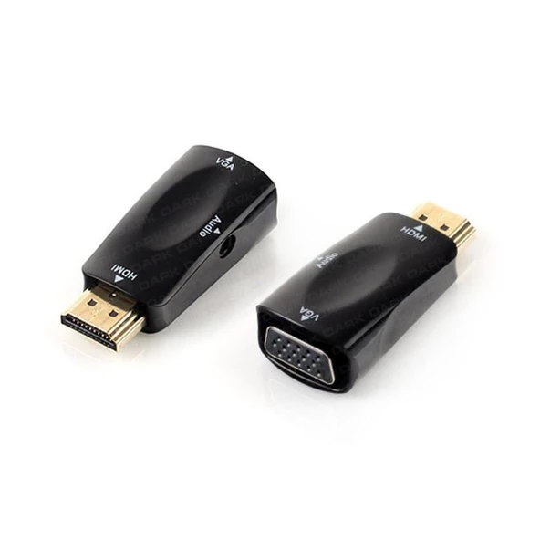 DARK DK-HD-AHDMIXVGA2 HDMI TO VGA VE SES AKTİF DİJİTAL ANALOG DÖNÜŞTÜRÜCÜ