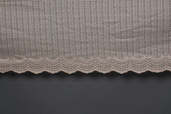 KDK 1920 DESEN VİZON RENK TEK KANAT Hazır dikilmiş Pileli Fon Perde 300*260 cm - Resim 3