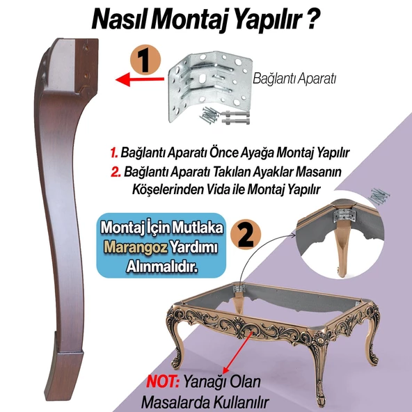 4 Adet Sütun Masa Dresuar Ayağı 77 cm Plastik Ahşap Desenli Mutfak Yemek Masası Mobilya Ayakları - 5