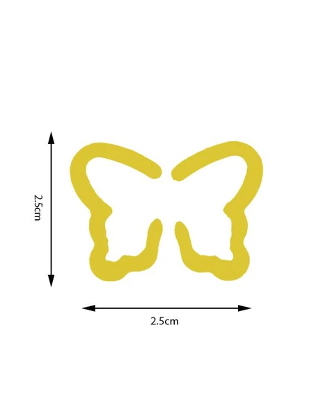Kamei Şekilli Delgeç Kelebek Kanatlı 2.5 cm KM8810 - 5