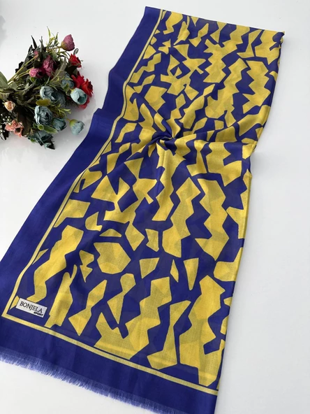 Yazlık İnce Bonjela Sport Desenli Pamuklu Şal LBS0103 ürün görseli 1