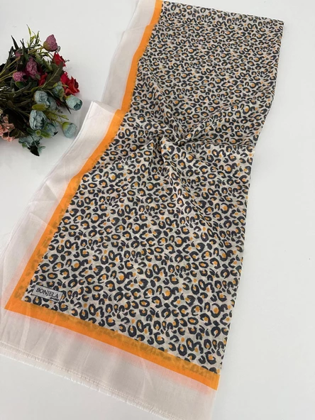 Yazlık İnce Bonjela Sport Desenli Pamuklu Şal LBS0219 ürün görseli