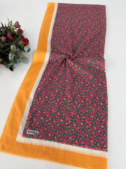 Yazlık İnce Bonjela Sport Desenli Pamuklu Şal LBS0217 ürün görseli