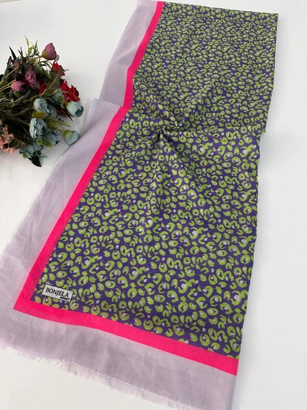 Yazlık İnce Bonjela Sport Desenli Pamuklu Şal LBS0213 ürün görseli