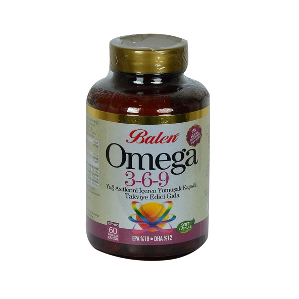 Balen Omega 3-6-9 1585 Mg x 60 Yumuşak Kapsül EPA-18 DHA-12 - Resim 4