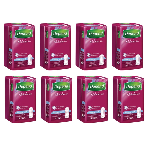 Depend Normal 12'li 8 Paket Mesane Pedi