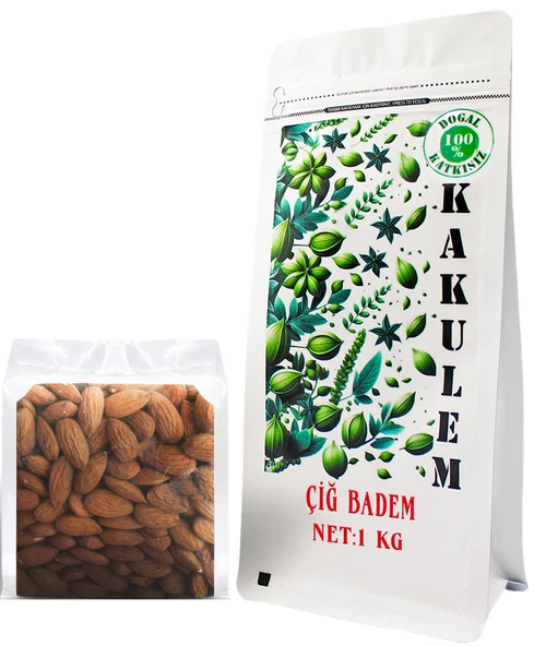 KAKULEM SERTİFİKALI Yerli Çiğ Badem İçi 1 KG