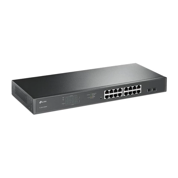 TP-LINK TL-SG1218MPE 16 PORT GIGABIT + 2 SFP RACKMOUNT 192W POE SWITCH