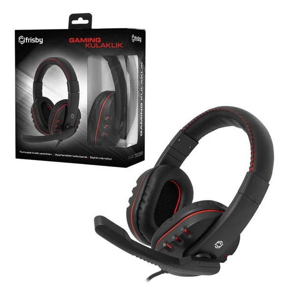 FRISBY FHP-720BR 3.5MM GAMING MİKROFONLU KULAKLIK SİYAH - 2