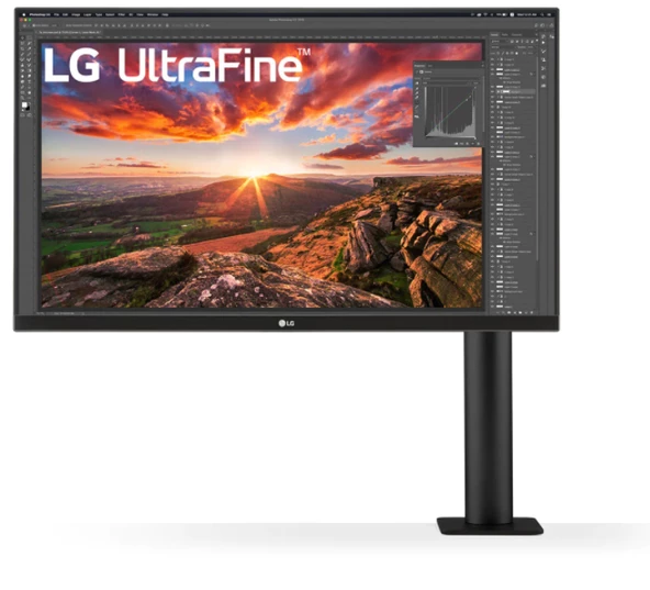 27 LG 27UN880-B IPS 5MS 60MHZ 2XHDMI 1XDP USB-C UHD 4K 3840X2160 HOPARLÖR VESA PIVOT SIYAH