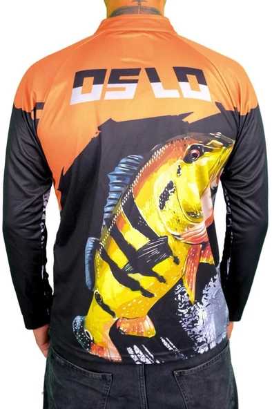 Oslo Performans Balıkçı T-Shirt Orange Fish - 3