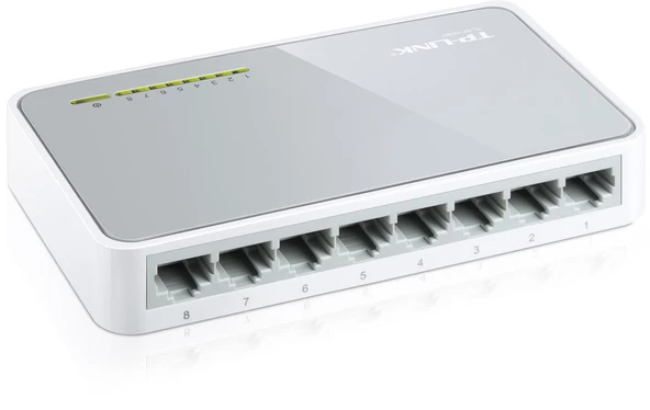 TP-LINK TL-SF1008D 8 PORT 10/100 MASAÜSTÜ SWITCH - Resim 2