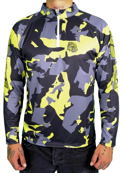 Oslo Performans Balıkçı T-Shirt Yellow Camo