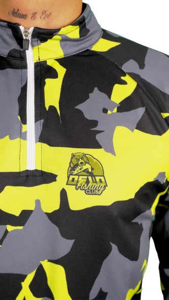 Oslo Performans Balıkçı T-Shirt Yellow Camo - 5