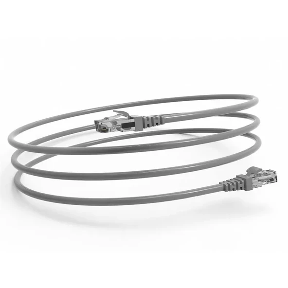 INCA ICAT6-01TG 1MT CAT6 UTP PATCH KABLO GRİ - Resim 3