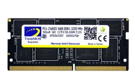 16 GB DDR4 3200 TWINMOS 1.2V MDD416GB3200N NB