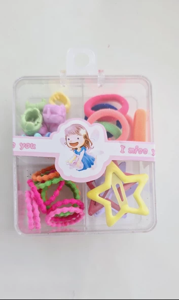 Kutulu Kız Bebek Toka Set - 3