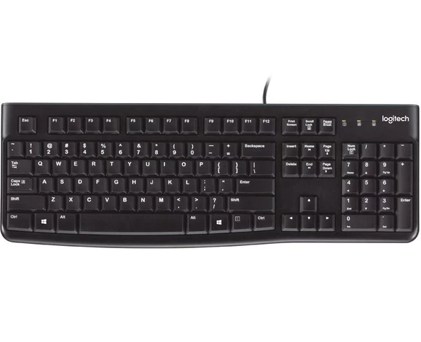 LOGITECH K120 Q USB KLAVYE 920-002505 SIYAH KABLOLU - 2