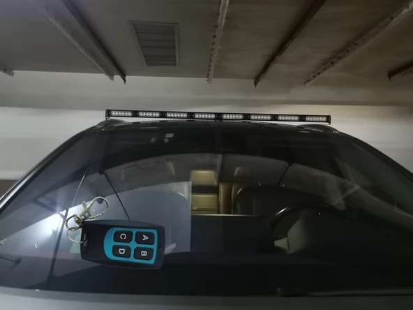 17 fonksiyonlu çakar lamba 120cm kırmızı-mavi 12-30v / LAPA208 - Resim 3