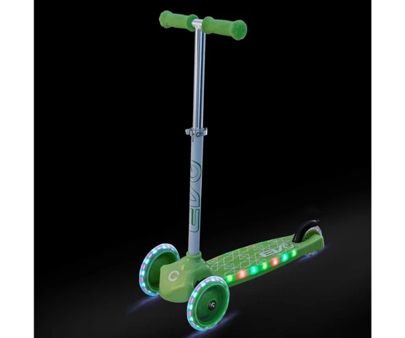 Sunman Evo 3 Tekerlekli Move'n Groove Işıklı Yeşil Scooter 1437661.V23 - 3