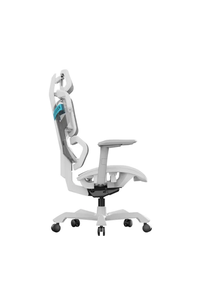 Adore Gaming Ace Ultra Ergonomik Oyuncu ve Yönetici Koltuğu-Beyaz-Gri 70x117-127x70 cm (GxYxD) - 2