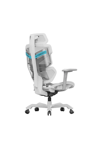 Adore Gaming Ace Ultra Ergonomik Oyuncu ve Yönetici Koltuğu-Beyaz-Gri 70x117-127x70 cm (GxYxD) - 3