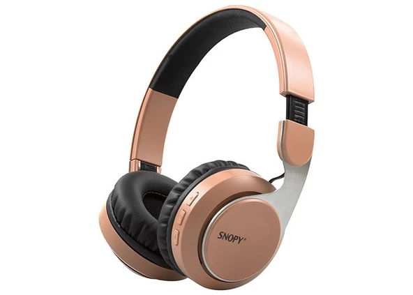 Snopy SN-34BT COSY Mobil Telefon Uyumlu Bluetooth Kablosuz Mikrofonlu Kulaklık - Rose Gold - 3