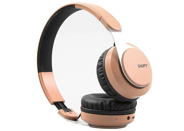 Snopy SN-34BT COSY Mobil Telefon Uyumlu Bluetooth Kablosuz Mikrofonlu Kulaklık - Rose Gold - 5