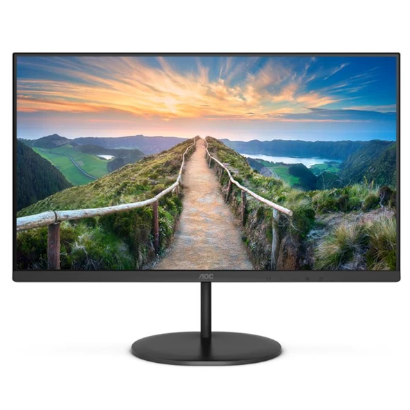 27 AOC Q27V4EA IPS 4MS 75MHZ 1XHDMI 1XDP QHD 2560X1440 HOPARLÖR ÇERÇEVESİZ FLICKER-FREE VESA SİYAH