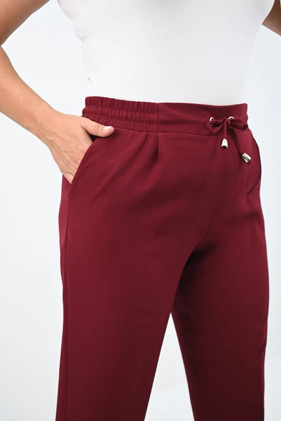 Kadın Büyük Beden Yüksek Bel Dökümlü Pantolon 6201-25 - 12