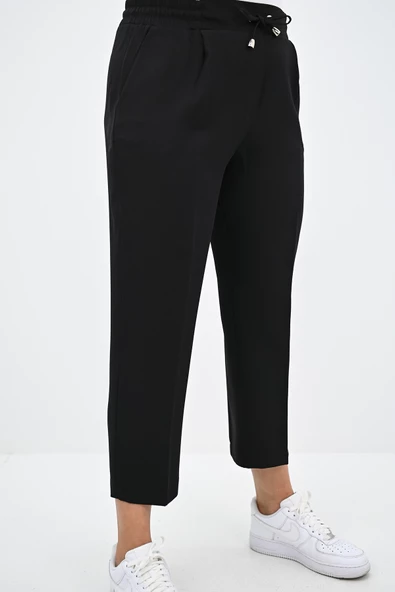 Kadın Büyük Beden Yüksek Bel Dökümlü Pantolon 6201-25 - 3