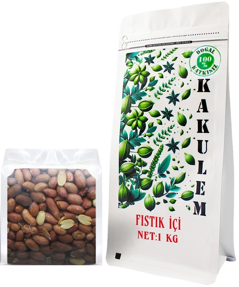 KAKULEM SERTİFİKALI Tuzsuz Kavrulmuş Fıstık İçi 1 KG