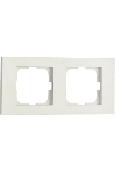OVİVO Seldur Grano Beyaz Ikili Çerçeve ürün görseli 1