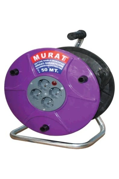 VİP AYDINLATMA MAKARALI Uzatma Kablo Seyyar Priz 50 Metre 3x2.5