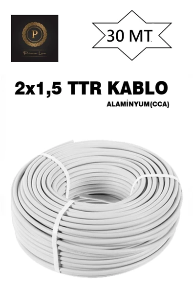 primelux 2x1,5 Çok Telli Ttr Kablo 30 Metre (cca)