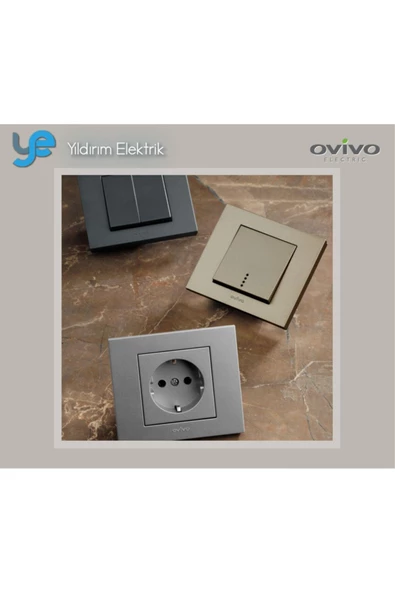 OVİVO Grano Zil Modül + Kapak Füme - Resim 3