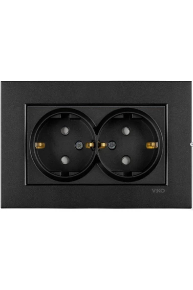 Artline Novella Siyah Ikili Topraklı Priz Çerçeveli ürün görseli 1
