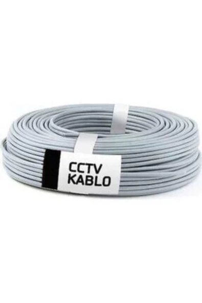 Ahd 100 Metre Güvenlik Kamera Kablosu 2+1 0.22 Cctv Kablo