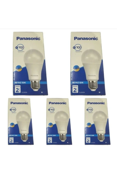 PANASONIC Led Lamba 5 Adet 14w -100w E27 1500 Lümen Beyaz Işık Ampul