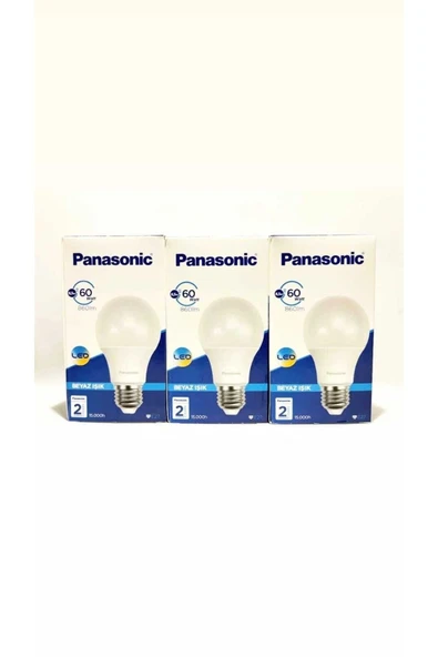 PANASONIC 8,5w-60 W 3 Lü Eko Paket 6500 Kelvin Beyaz Işık - Resim 4