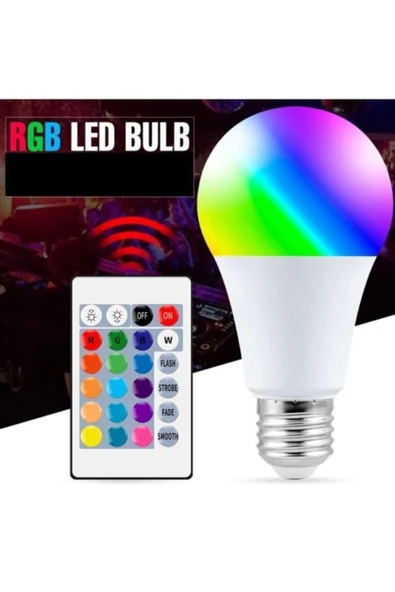 VİP AYDINLATMA Led Rgb Ampul KUMANDALI 9W - 2