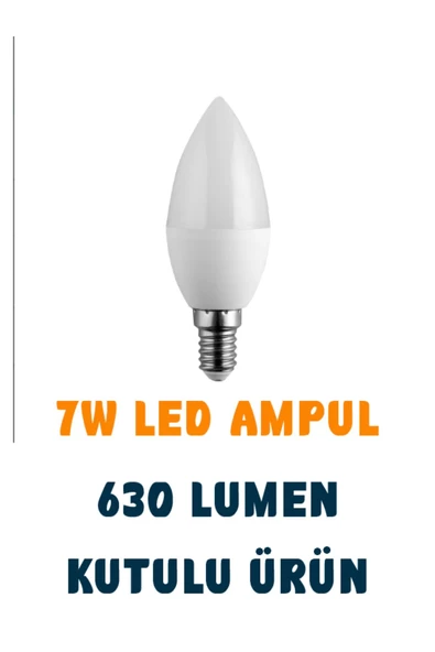 Noas 7w Buji Led Ampül Beyaz Işık