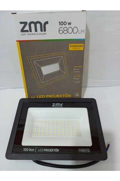 Zmr 100W Ultra Slım Led Projektor 6500K Beyaz Işık - 3