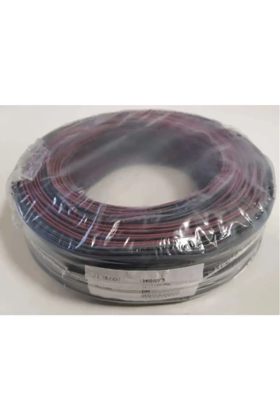 Kars Elektrik Tesisat Kordon Hoparlör Kablosu 2x0.75mm 10 Metre Siyah - Resim 3