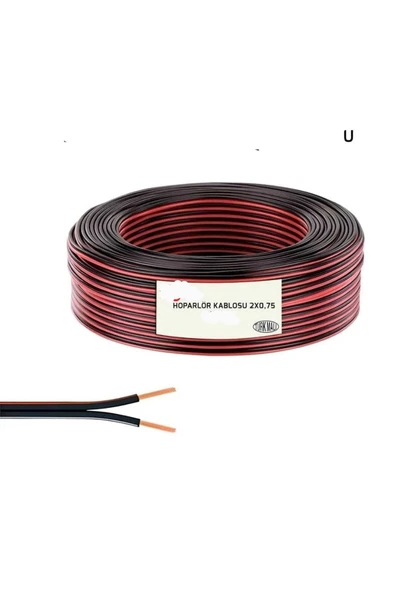 SİYAH KARS Elektrik Kablosu 2 x 0,75 Kordon Kablo 30 m - 2