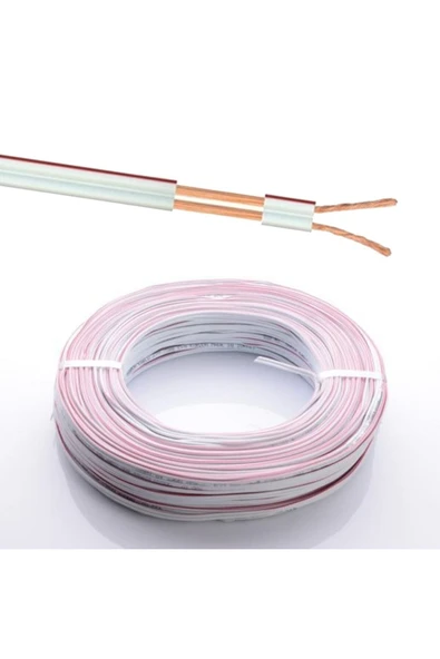 BEYAZ KARS 2x0,75 Mm Kordon Kablo Cca 100 Mt - 2