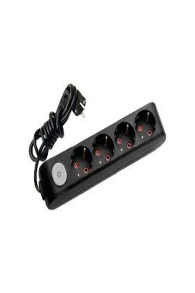 VİKO Multi-let Dörtlü Anahtarlı 1 metre Siyah - 2